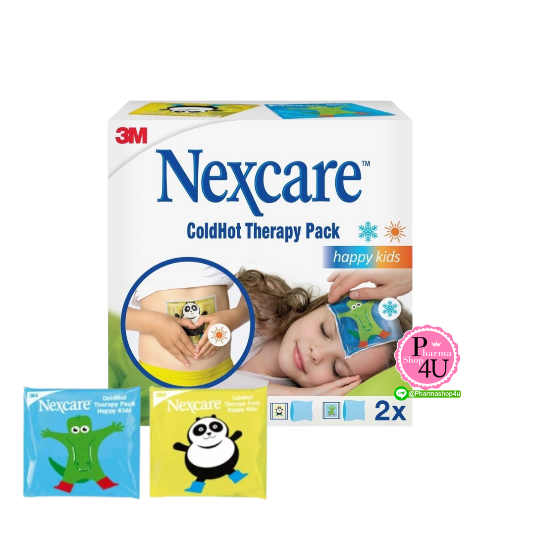3M NEXCARE COLD HOT HAPPY KIDS 2PACK ประคบร้อน-เย็น (สำหรับเด็กลายการ์ตูน) #2 ชิ้น/กล่อง