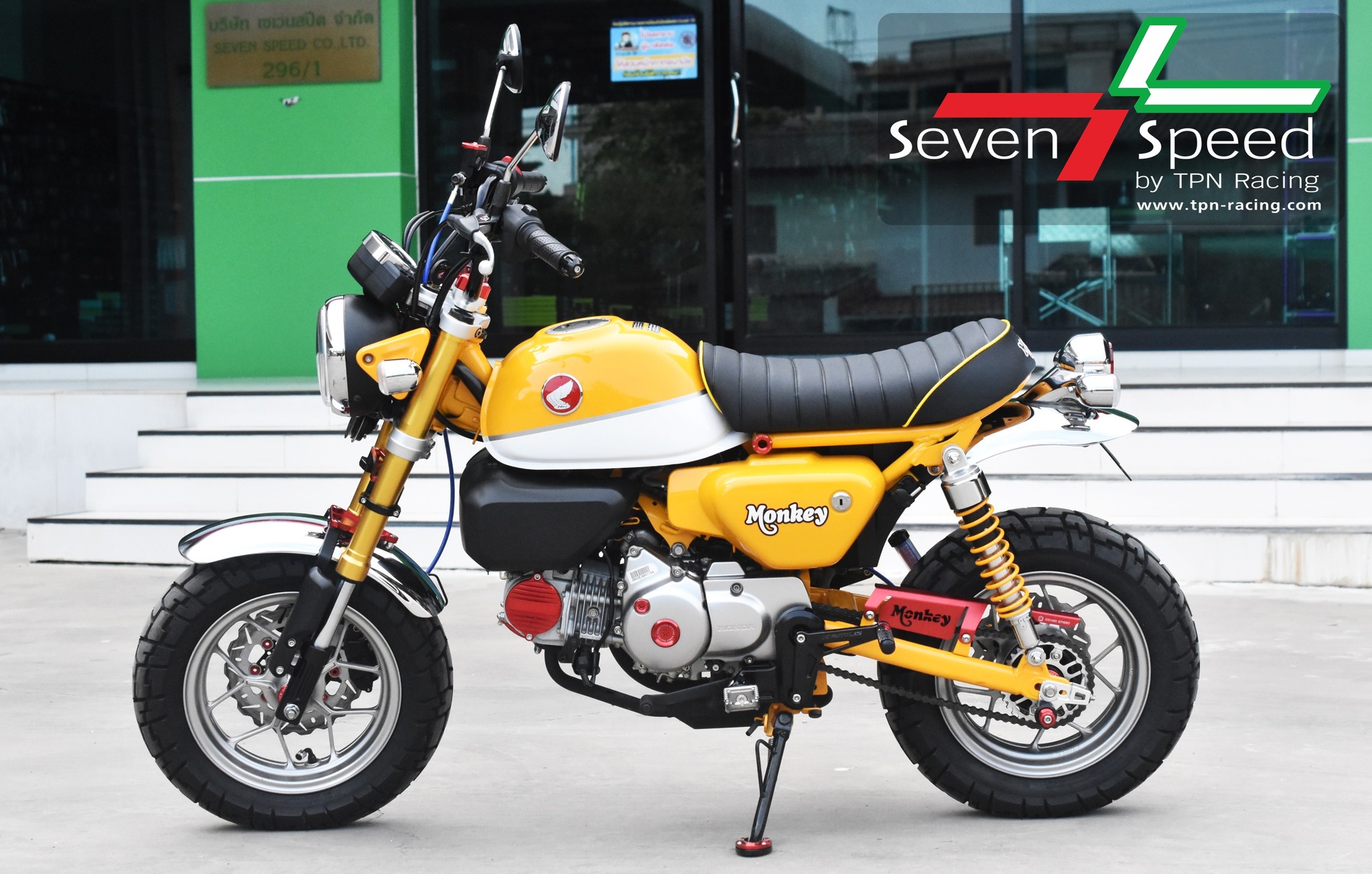 ท้ายสั้น monkey125 seven speed - งานตรงรุ่น ไม่ต้องแปลงรถ - งานไทยแท้ เกรดพรีเมี่ยม - ผลิตจากวัตถุดิบคุณภาพสูงด้วยเครื่องจักรที่ทันสมัย - ชิ้นงานมีความละเอียดสวยงาม - มีความสวยงาม แข็งแรง ทนทาน