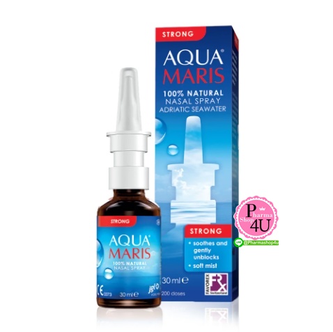 AQUA MARIS STRONG NASAL SPRAY 30ML เหมาะสำหรับผู้ใหญ่และเด็กอายุ 3 ปีขึ้นไป ที่เป็นหวัด น้ำมูกเยอะ