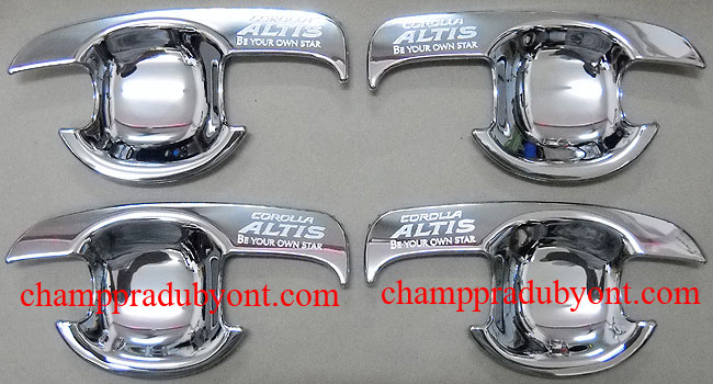 ถ้วยรองมือเปิดประตูโครเมี่ยม TOYOTA ALTIS 01-07
