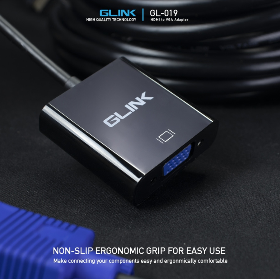 GLINK GL-019 / GL019 HDMI to VGA Adapter BY BILLIONAIRE SECURETECH GL-019