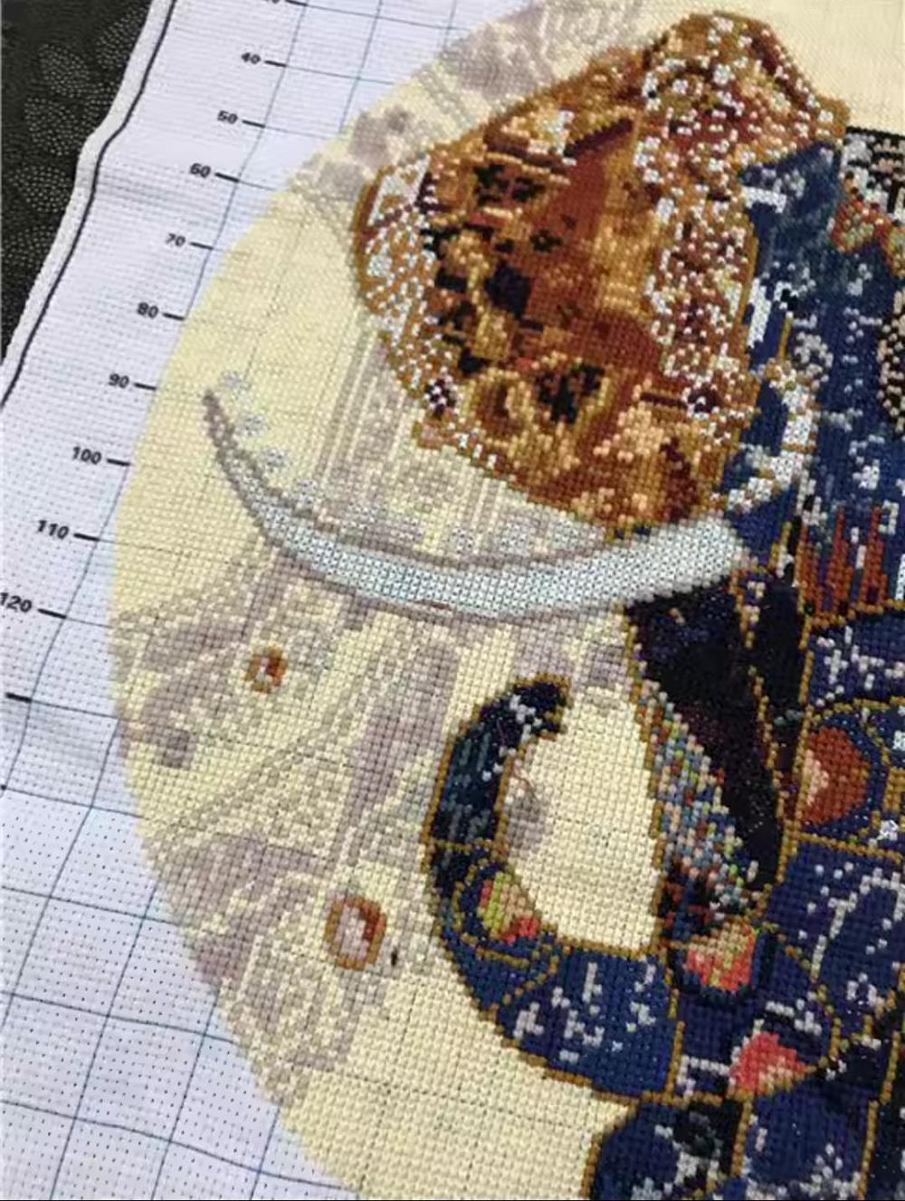 chang-1014 *พร้อมส่ง* ชุดปักครอสติช ลายช้างงางาม (ปักเต็มผืนผ้า ไม่มีเดินเส้น ผ้า11CTพิมพ์ลาย ปัก 3 เส้นเล็ก) ขนาด 50*50 ซม.ผ้าครอสติช 11CTพิมพ์ลายปักเต็มลายผ้า ไหมคอตตอน 29 สี ผังลาย เข็ม