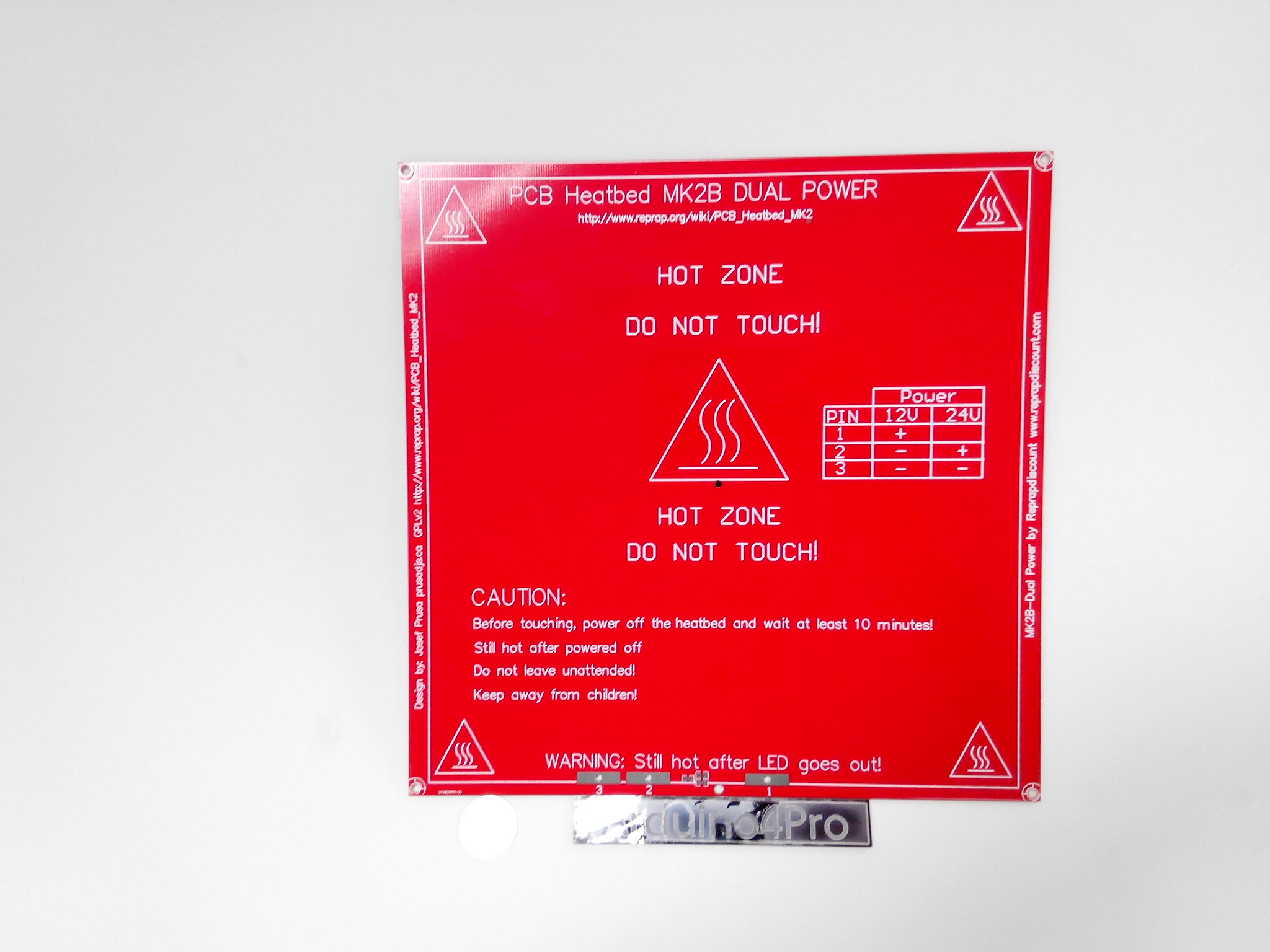 3D Printer MK2B Dual Power PCB Hot Plate