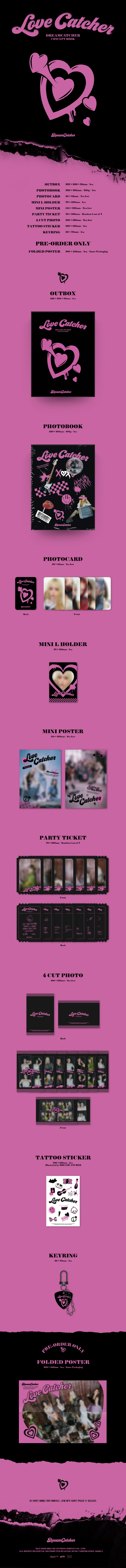 [PRE-ORDER] DREAMCATCHER - Concept Book (Love Catcher ver.)