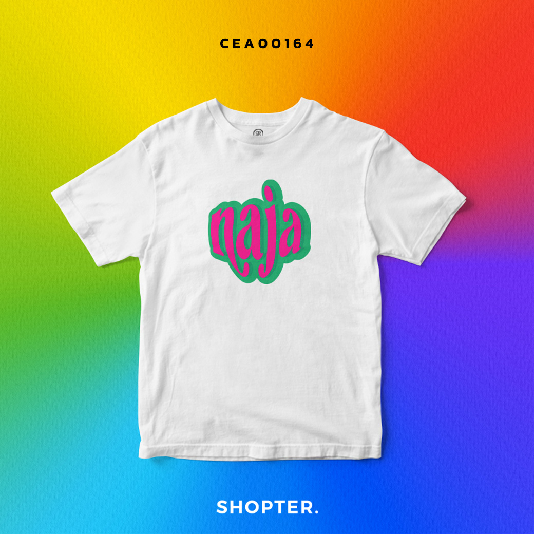 เสื้อยืด พิมพ์ลาย T-SHIRT นะจ๊ะ สีขาว CEA00164 #PrideCollection #เสื้อยืด #UNBRAND #SHOPTER