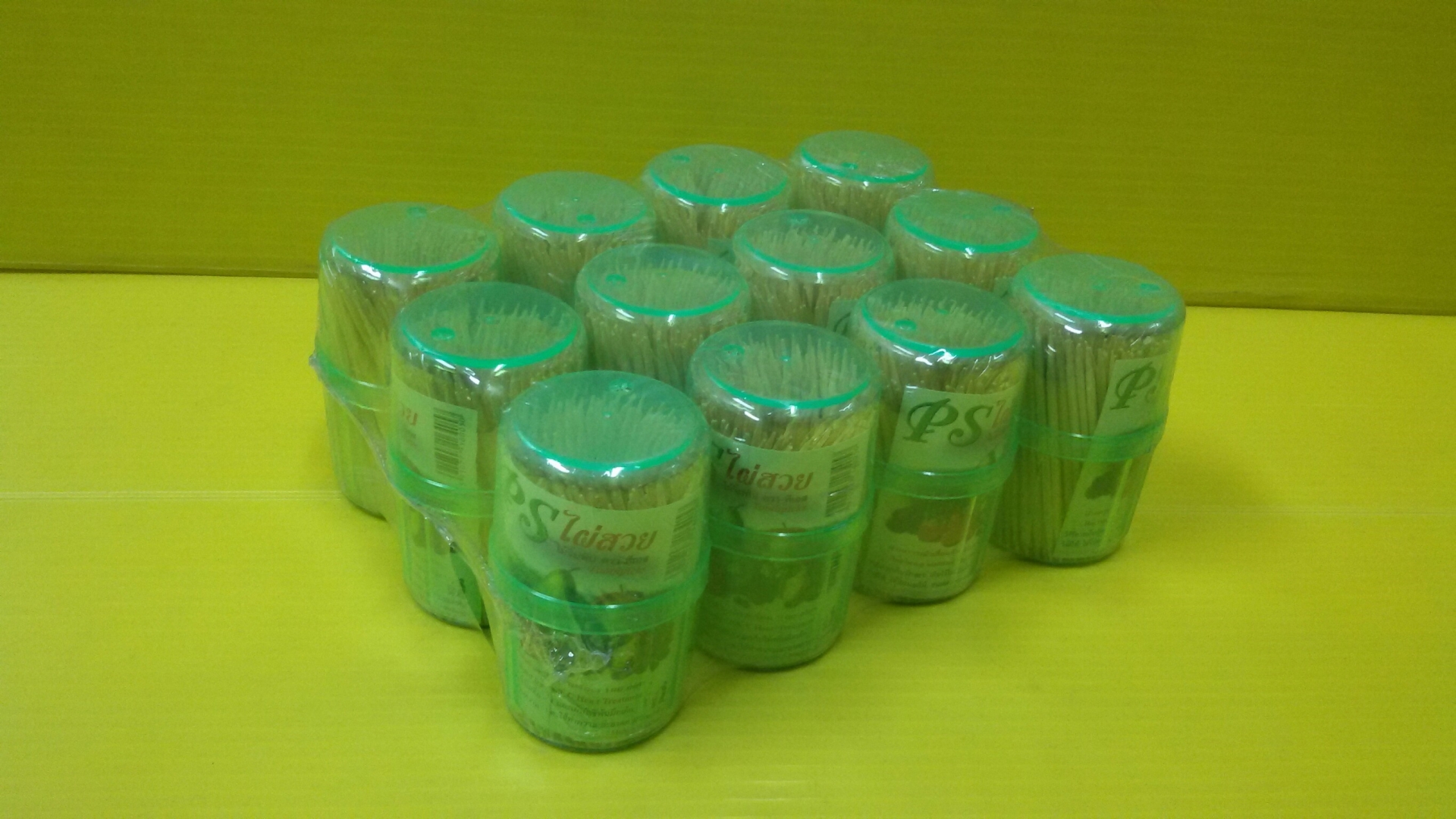 จิ้มฟันขวด เขียว(PS)