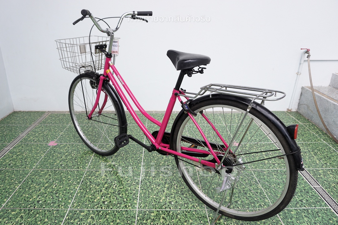 จักรยานแม่บ้านญี่ปุ่น - ล้อ 26 นิ้ว - ไม่มีเกียร์ - Fromage - สีชมพู [จักรยานมือสอง]