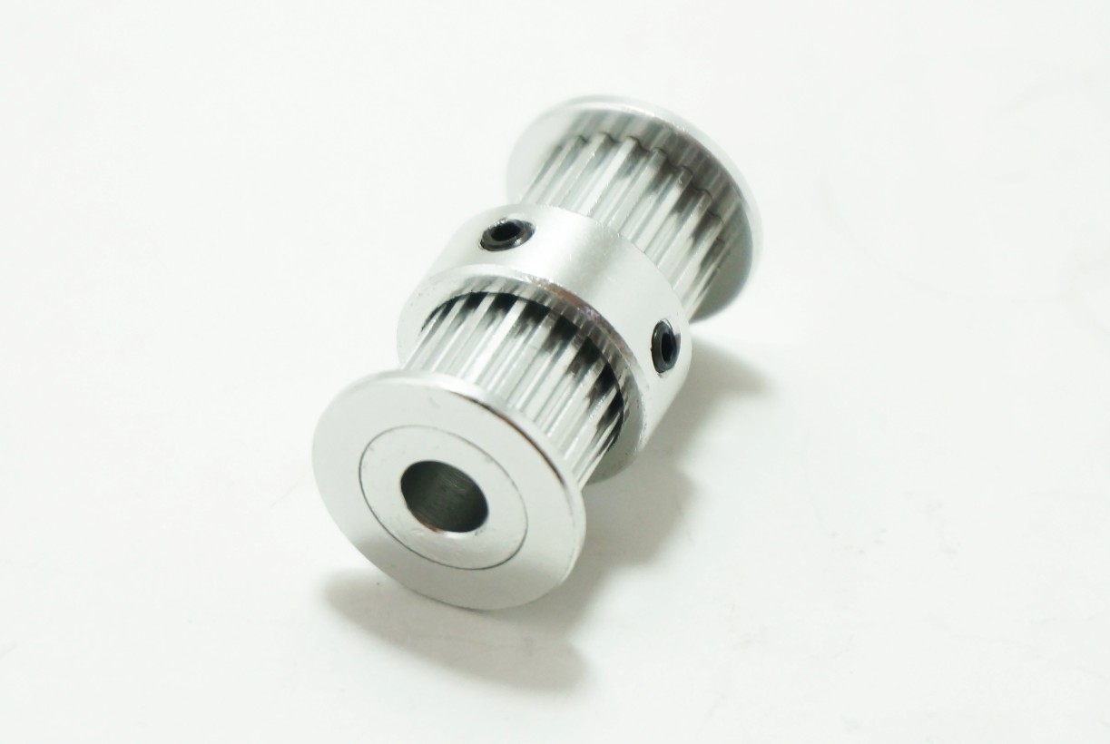 Double Head Timing Pulley 20 teeth for width 6mm belt (ใส่แกน 8mm)