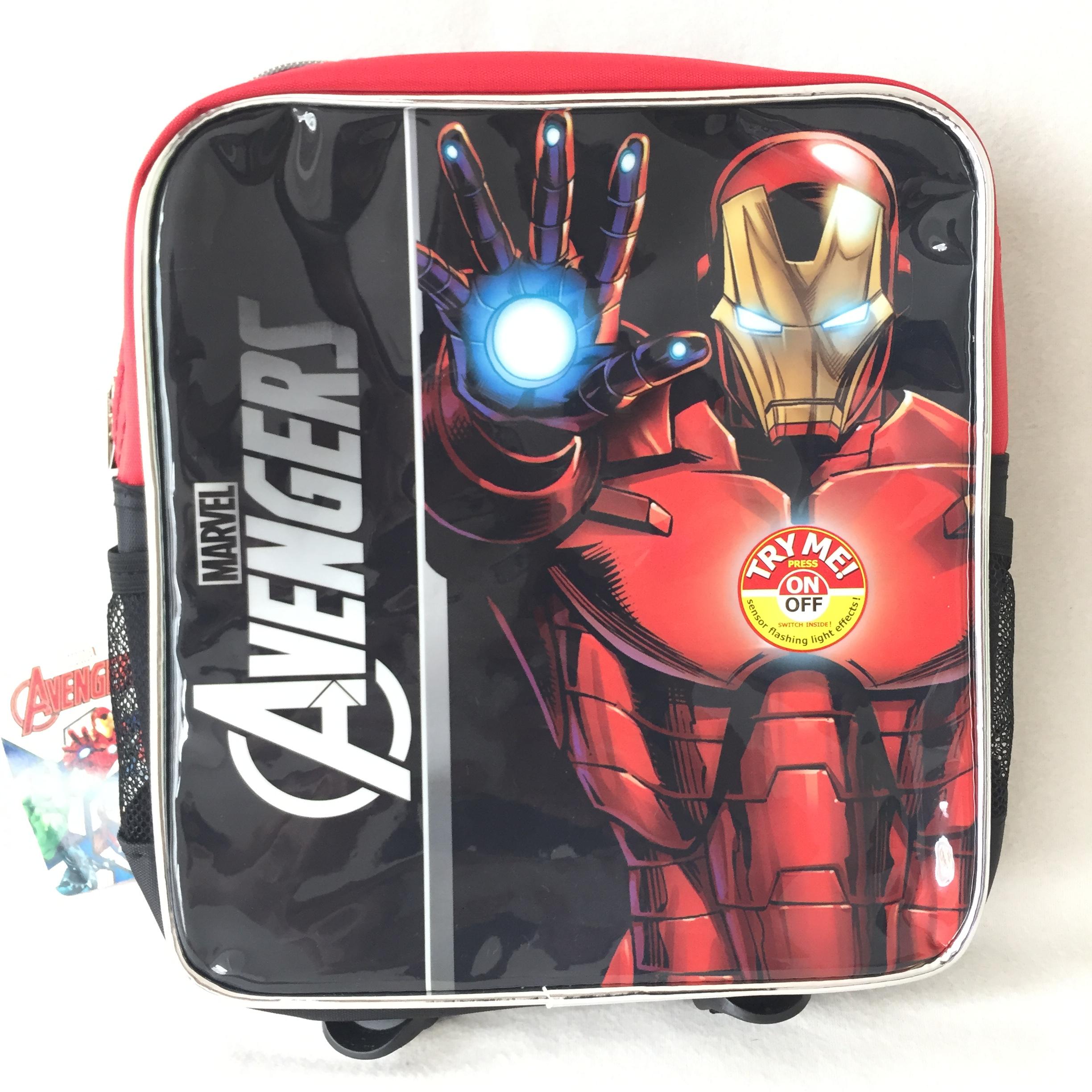 MARVEL กระเป๋าเป้ 10 นิ้ว มาเวล อเวนเจอร์ส เอจ ออฟ อัลตรอน MARVEL Avengers Age of Ultron กระเป๋าสะพาย กระเป๋านักเรียน กระเป๋าเด็ก ดำ 10 นิ้ว
