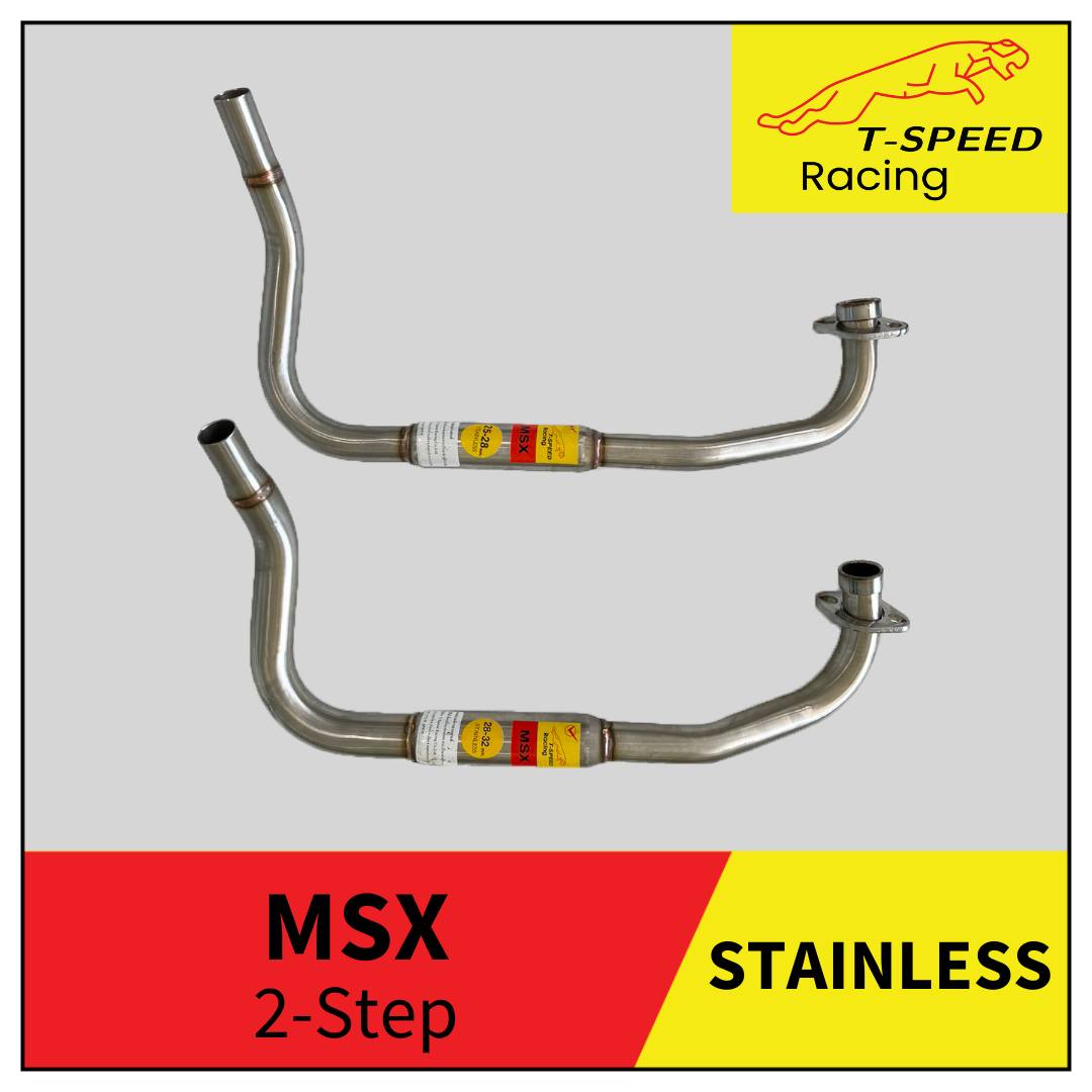 คอท่อ MSX สแตนเลสแท้ เกรด304 มี 4 ขนาดให้เลือก Size 25 m.m. ราคา 650 บาท Size 25-28 m.m. ราคา 650 บาท Size 28 m.m. ราคา 650 บาท Size 28-32 m.m. ราคา 700 บาท