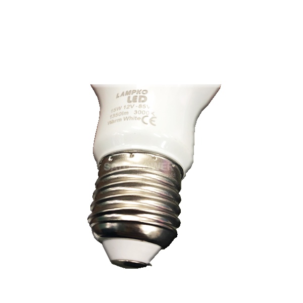 LED Bulb 12-85V 15W ยี่ห้อ Lampko Warm white หลอดไฟ หลอดไฟ DC หลอดประหยัดไฟ หลอดLED / แอลอีดี 12-85 โวลต์ 15วัตต์
