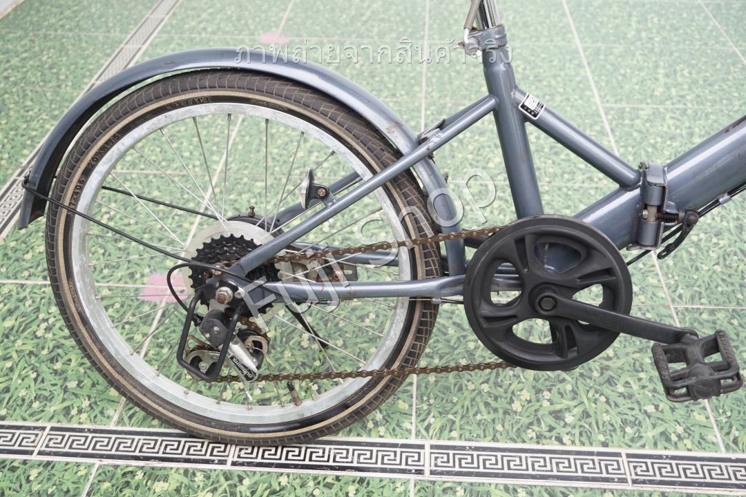 จักรยานพับได้ญี่ปุ่น - ล้อ 20 นิ้ว - มีเกียร์ - Three Stone - สีเทา [จักรยานมือสอง]