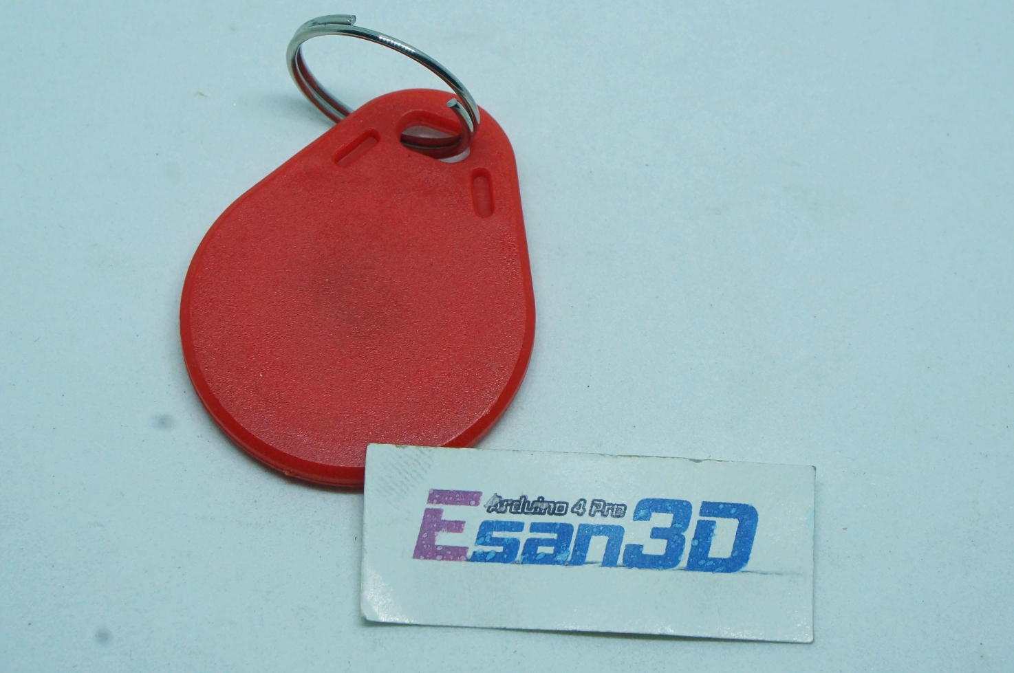 13.56MHz writable RFID Key สีแดง