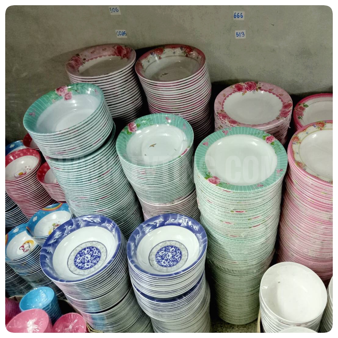 ชามเมลามีน 7.5” คละลาย