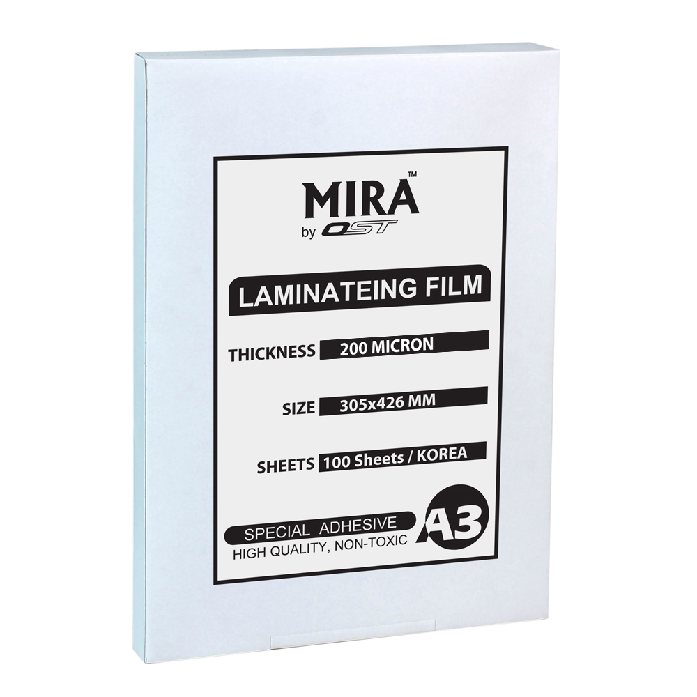 พลาสติกเคลือบบัตร A3 หนา 200ไมครอน MIRA