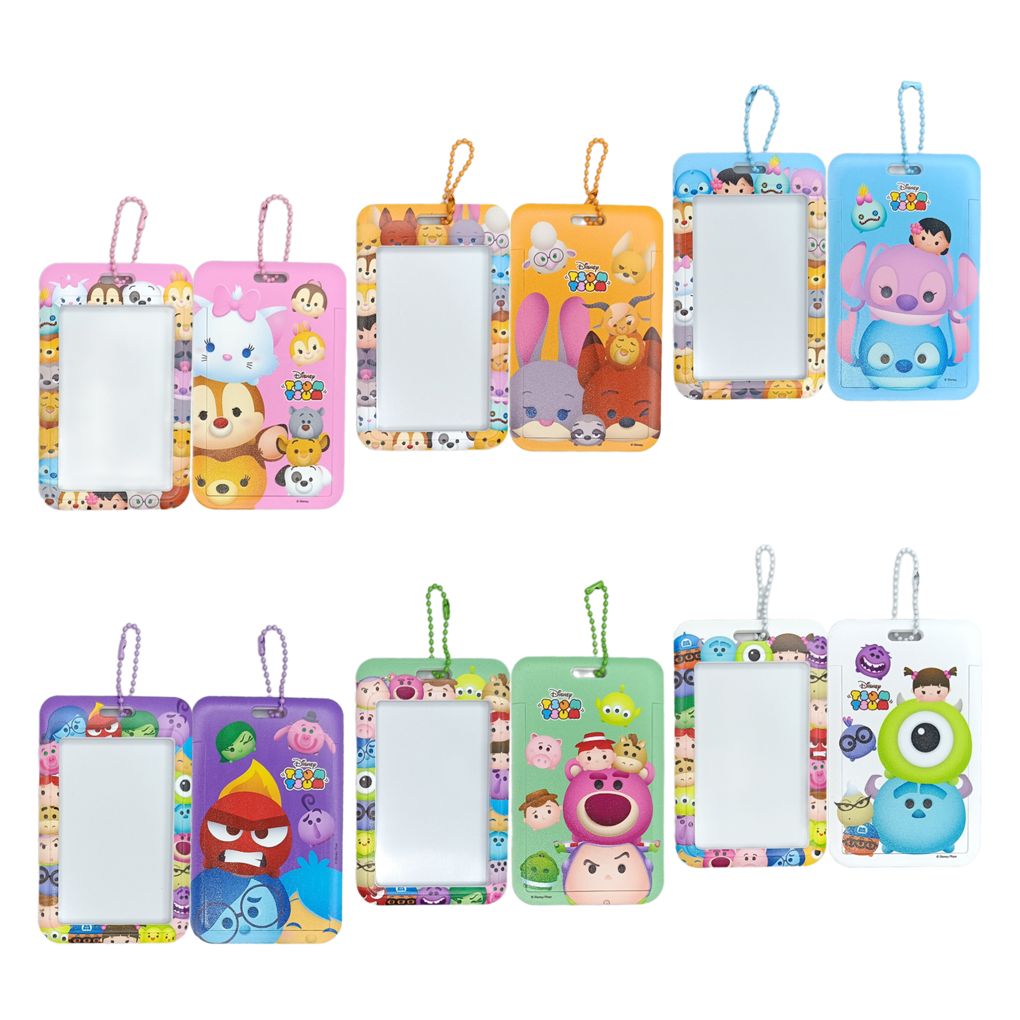 Card Holder Tsum tsum Disney Pixar Keychain ป้ายชื่อลายการ์ตูนดิสนีย์ พวงกุญแจซูม ซูม ที่ใส่บัตรลิขสิทธิ์ MagicLand6