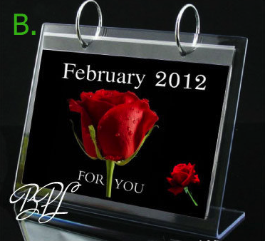 ปฏิทินตั้งโต๊ะอะครีลิค ทุกขนาด