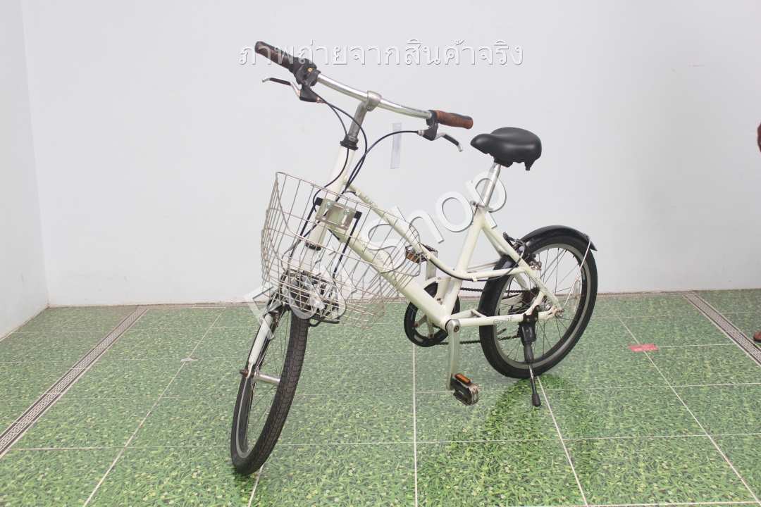 จักรยานญี่ปุ่น - ล้อ 20 นิ้ว - มีเกียร์ - อลูมิเนียม - Khodaa Bloom - สีขาว [จักรยานมือสอง]