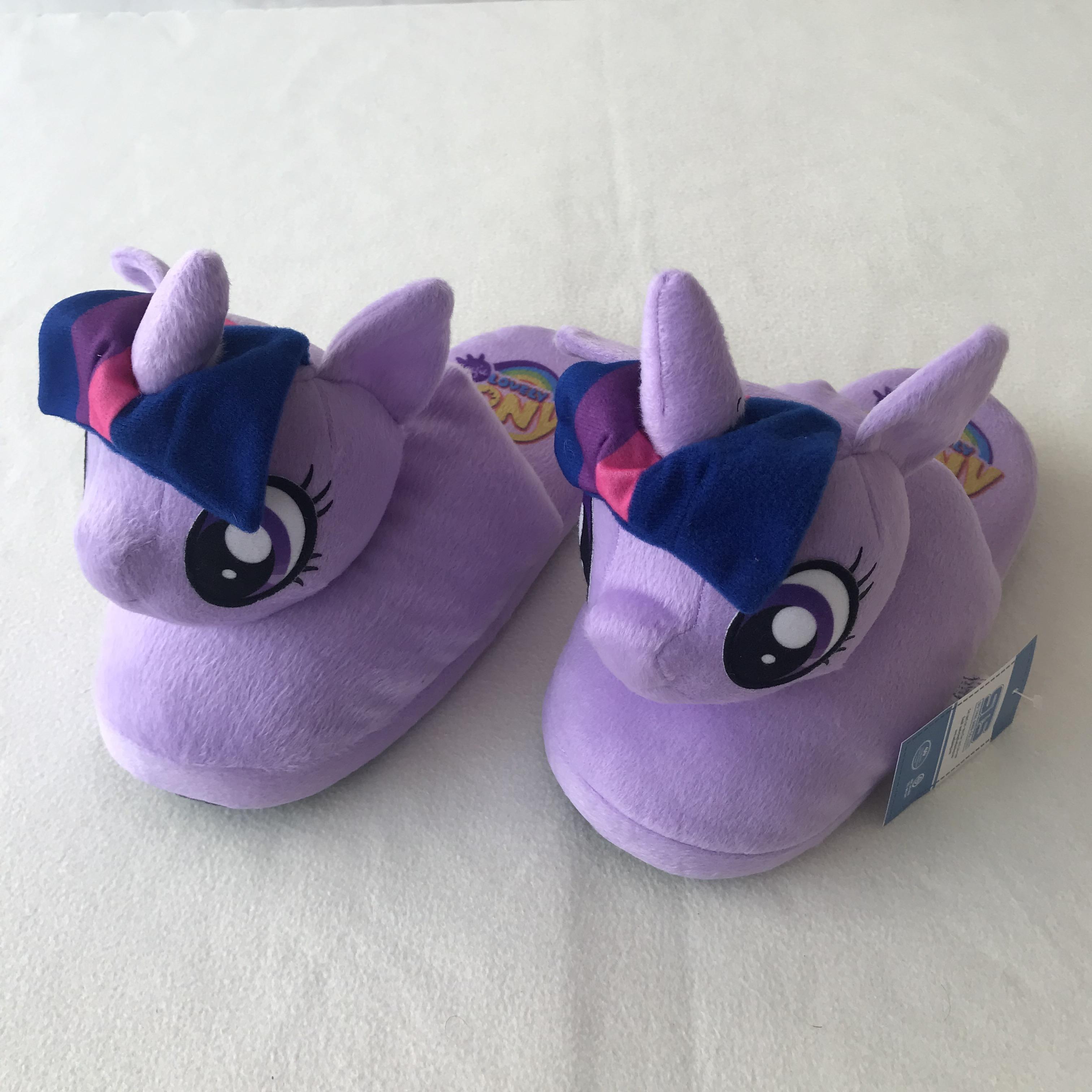 My little Pony รองเท้าใส่ในบ้าน รองเท้าแตะ เจ้าหญิง ม้า โพนี่ (ทไวไลท์) Princess Pony Twilight Slippers Shoes Sandal Violet Free Size