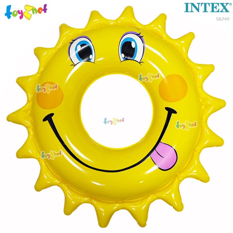 Intex ส่งฟรี ห่วงยางรูปพระอาทิตย์ยิ้มแย้ม 32 นิ้ว (81 ซม.) ซม. รุ่น 58249