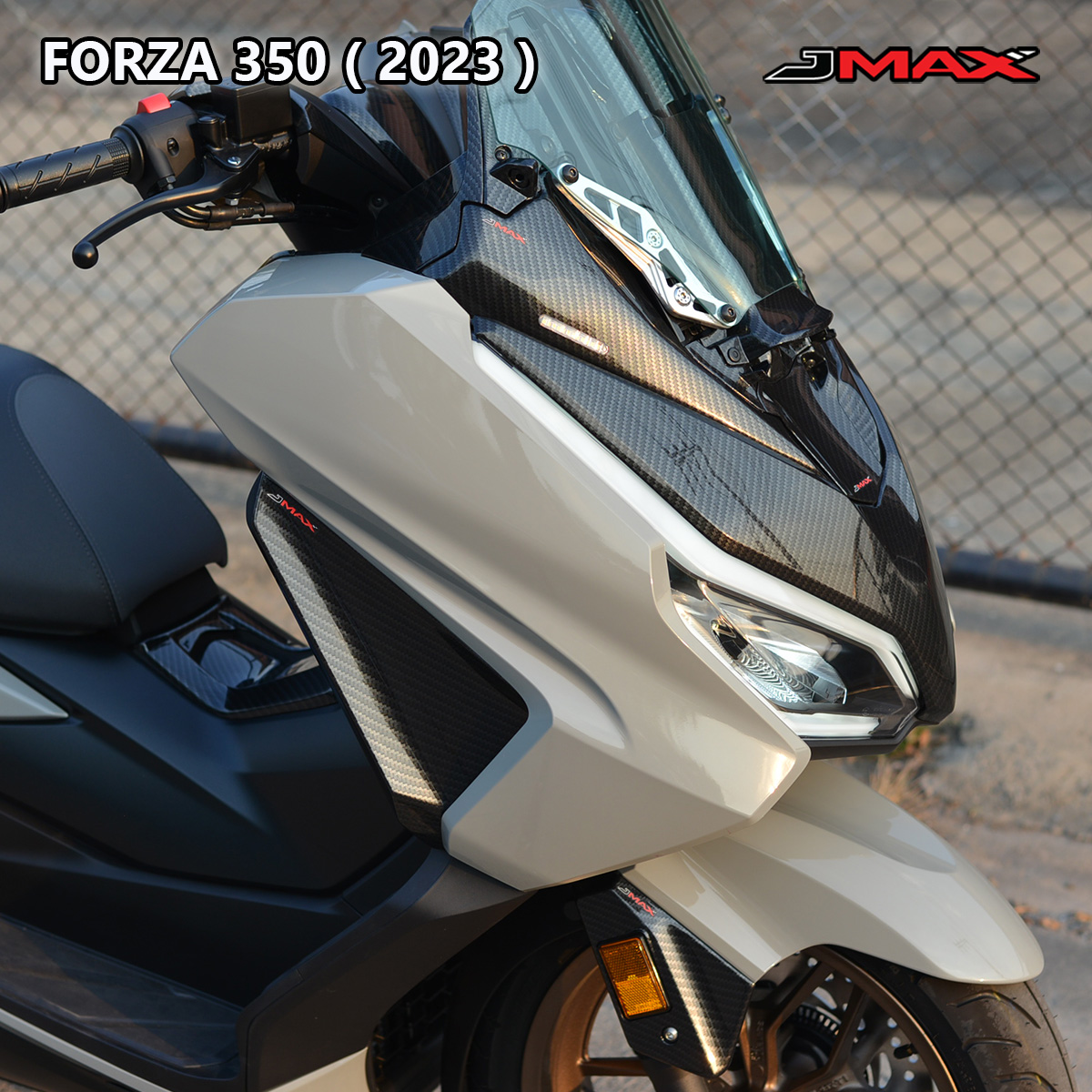 ตัวอุดกระจกลายฟิล์ม (มีไฟเลี้ยว) FORZA 350 2023 J MAX