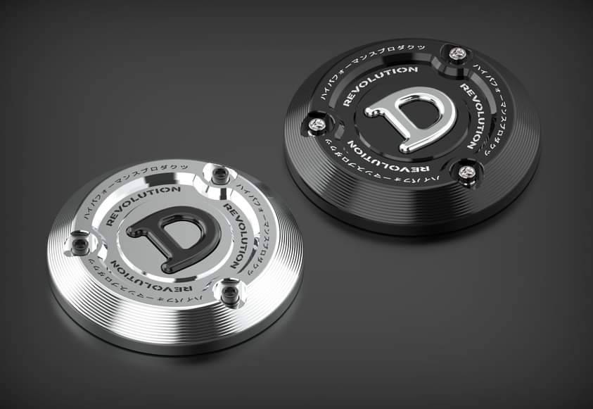 ครอบเครื่องข้างขวา DAX 125 REVOLUTION CNC สี แดง เงิน ดำ ราคา1600฿