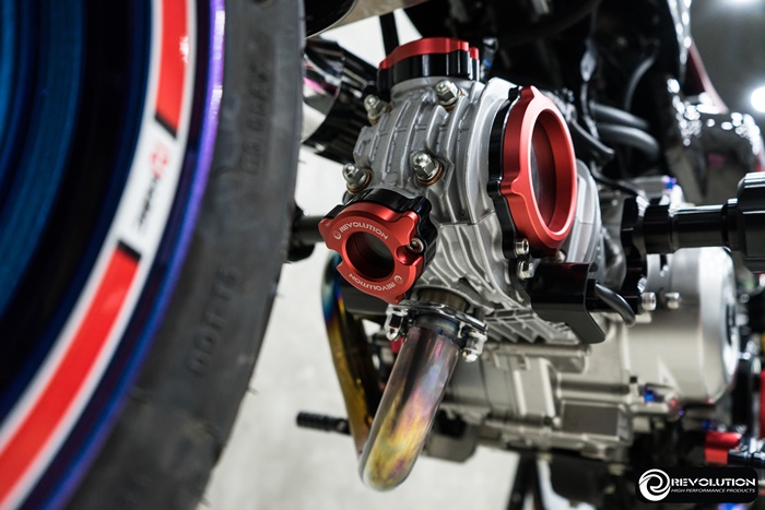 ชุดฝาปิดฝาสูบด้านL , ฝาปิดตั้งวาล์ว+อคริลิค CNC REVOLUTION MONKEY-125 NEW 5เกียร์/GROM-125 ราคา2600