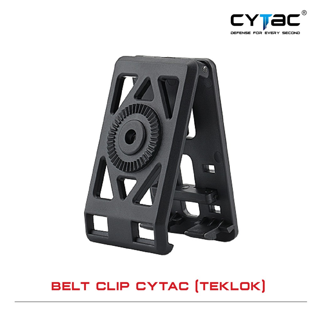 CYTAC Belt Clip ( Teklok ) สำหรับต่อเข้ากับซองหรืออุปกรณ์ต่างๆ Black ดำ