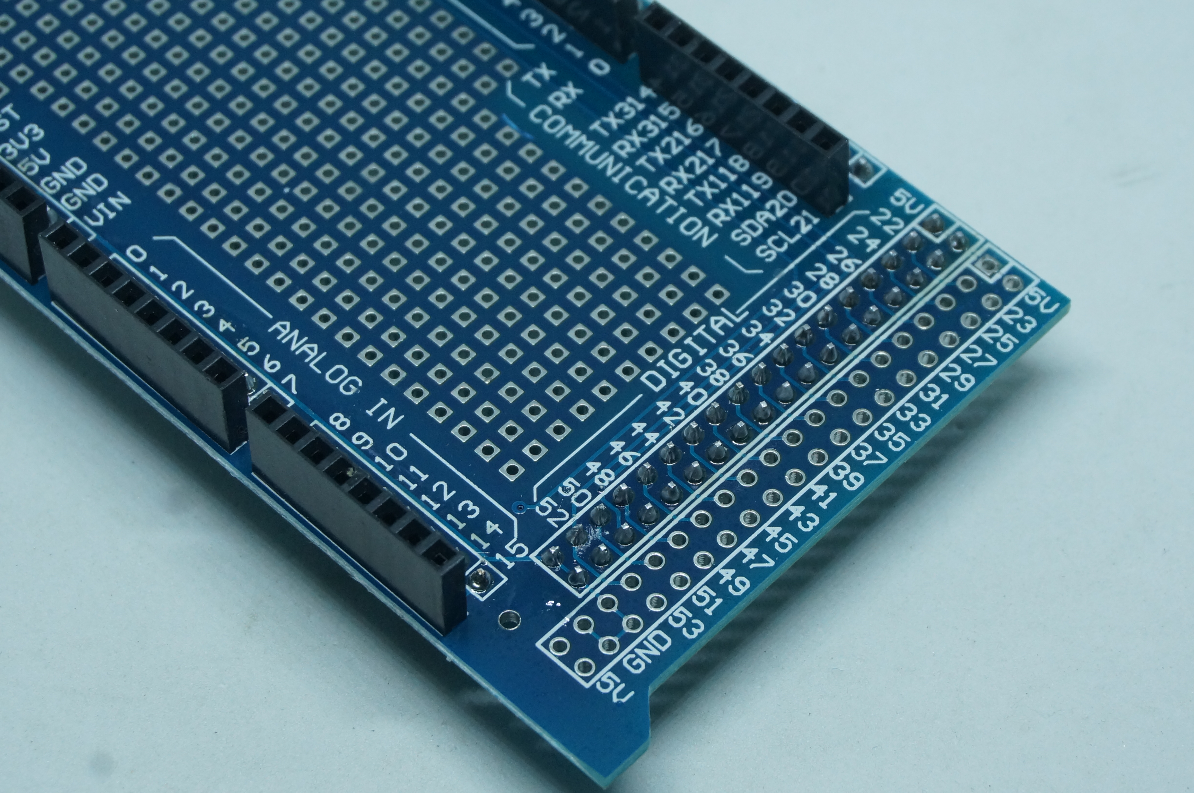Prototype + Breadboard shield for Mega2560