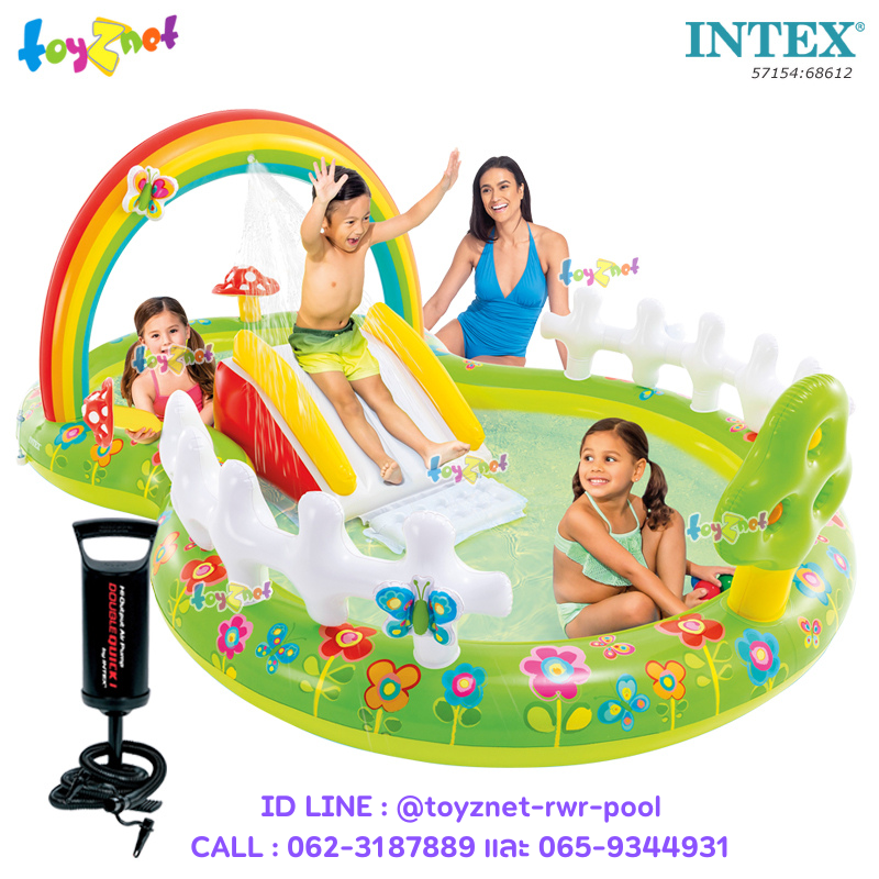 Intex My Garden Play Center 2.90x1.80x1.04 m no.57154 + Double Quick I Air Pump