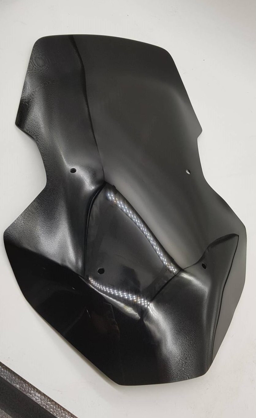 ชิวหน้า Honda ADV 150 ทรงสูง สีดำ สีใส