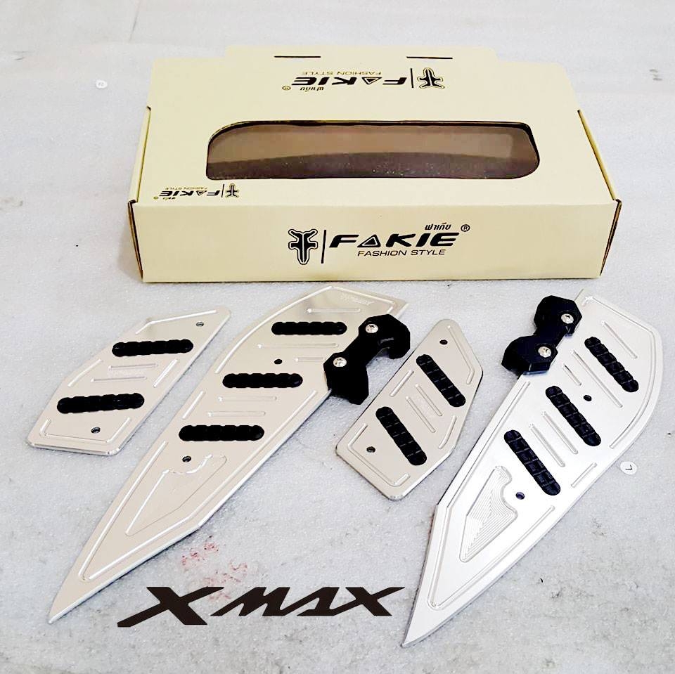แผ่นรองเท้า YAMAHA X-MAX 300 FAKIE 2ชิ้นราคา1750 ทอง เงิน ดำ แดง