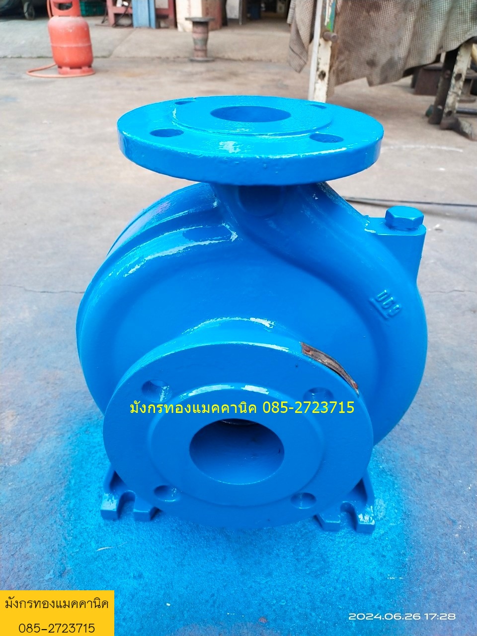 ปั๊มน้ำ Calpeda รุ่น N 50-200A made in Italy ท่อน้ำเข้า 2.5 นิ้ว ออก 2 นิ้ว ส่งสูง 55 เมตร ได้น้ำสูงสุด 1,000 ลิตรต่อนาที ใช้กับมอเตอร์ 15 แรง ใบพัดสวย พร้อมใช้งาน