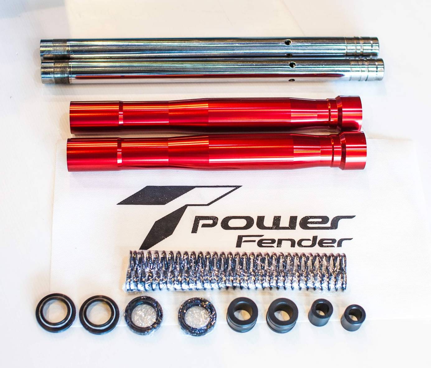 โช๊คหน้าแท้ พร้อมสปริงแบบโหลดหน้าเตี้ย3นิ้ว Power Fender MONKEY 125 ชุดละ11500