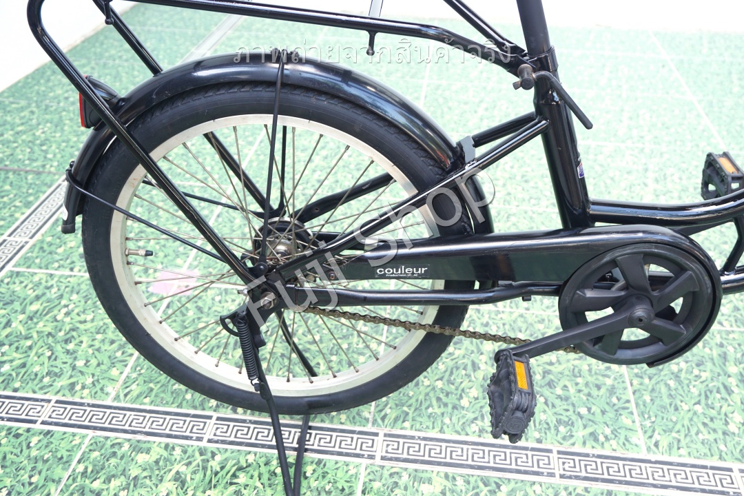จักรยานแม่บ้าน Cargo ญี่ปุ่น - ล้อ 20x1.75 นิ้ว - ไม่มีเกียร์ - ไฟหน้าอัตโนมัติ - สีดำ [จักรยานมือสอง]