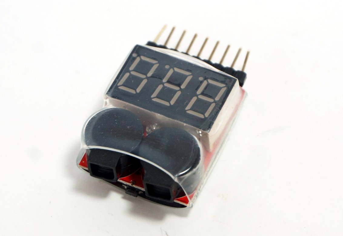 1-8S Lipo/Li-ion/Fe RC helicopter voltage tester