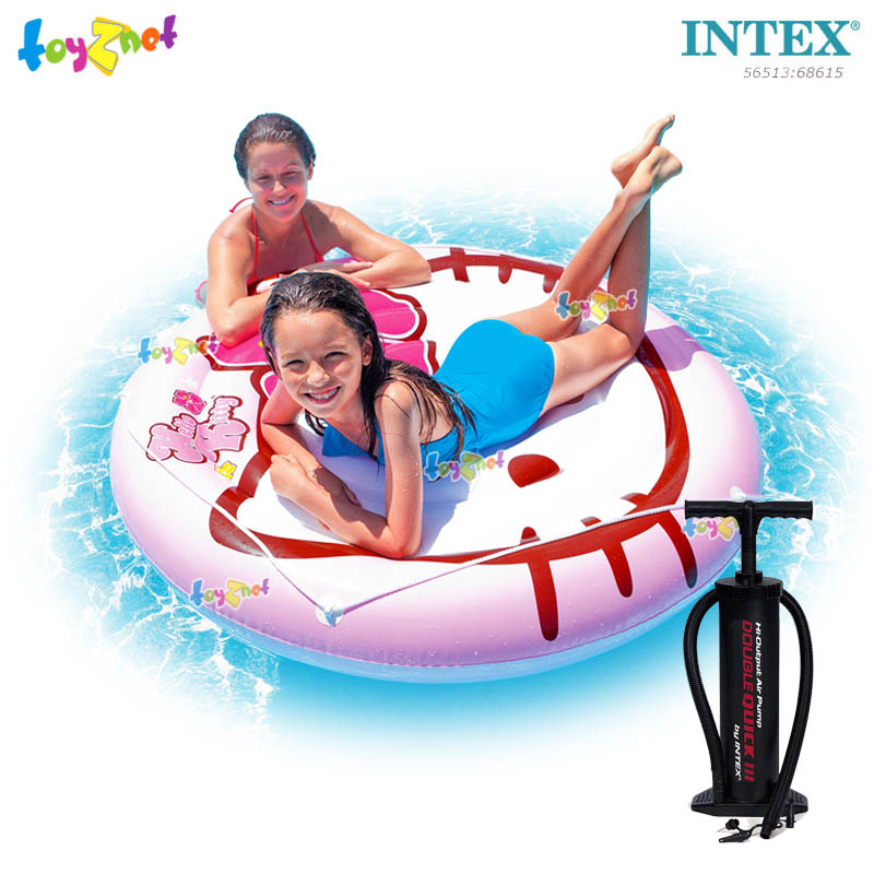 Intex Hello Kitty Small Island 1.37 m. No.56513 + Double-Quick III Hand Pump