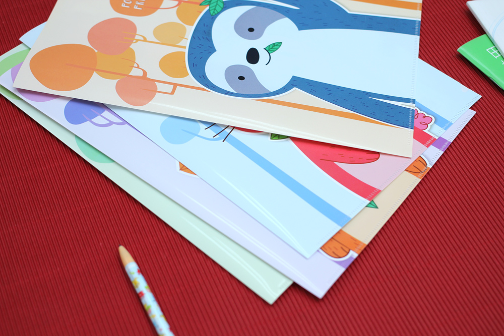 แฟ้มซอง A4 พิมพ์ลาย Animal Forest Friend