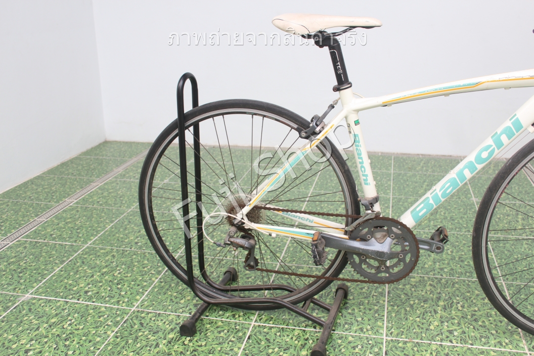 จักรยานเสือหมอบญี่ปุ่น - ล้อ 700c - มีเกียร์ - อลูมิเนียม - Bianchi Nirone 7 - สีขาว [จักรยานมือสอง]