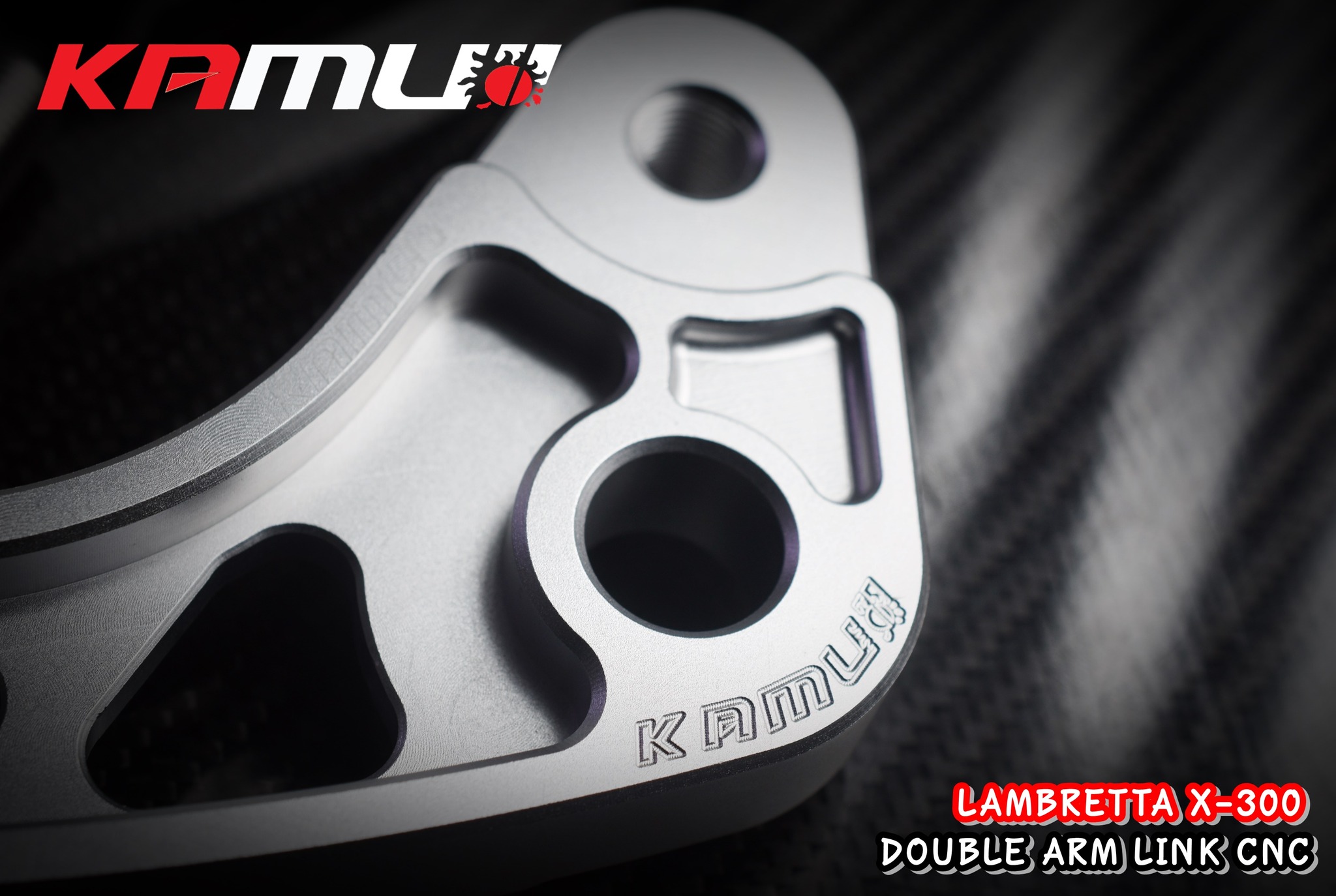 Double Arm Link CNC Lambretta X-300 ขาค้ำปั๊มหน้า CNC