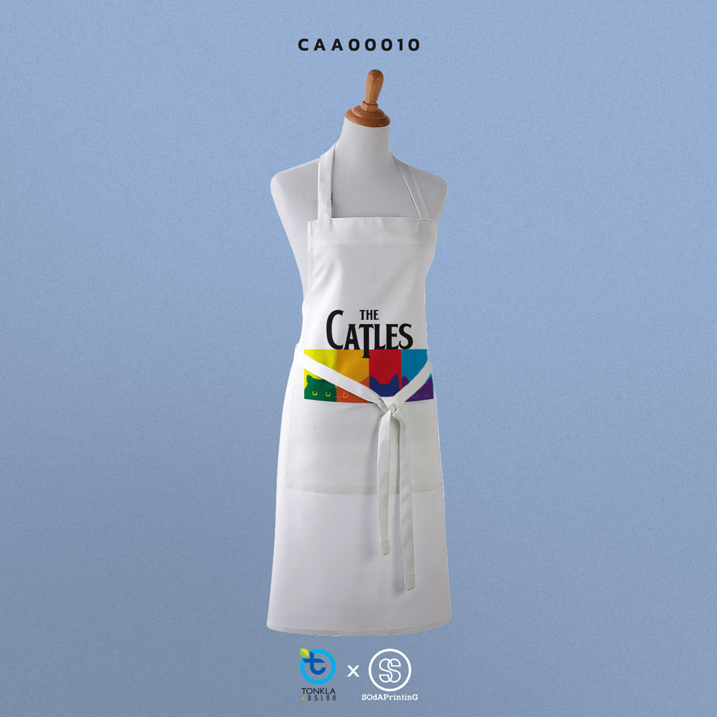 ผ้ากันเปื้อน Apron CAT CAA00010 #ต้นกล้าดีไซน์ #SHOPTER