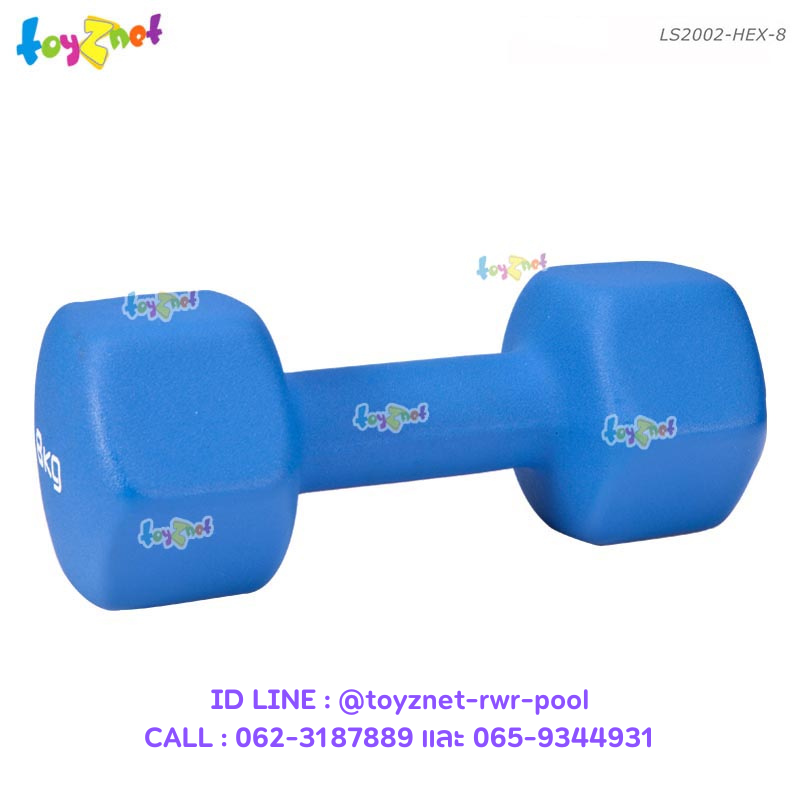 Liveup Hexagon Neoprene Dumbbell 8kg no.LS2002-HEX-8