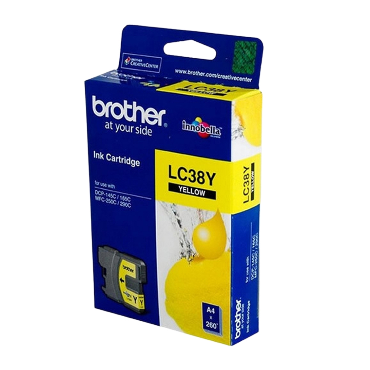 ตลับหมึกอิงค์เจ็ท BROTHER LC-38Y - สีเหลือง