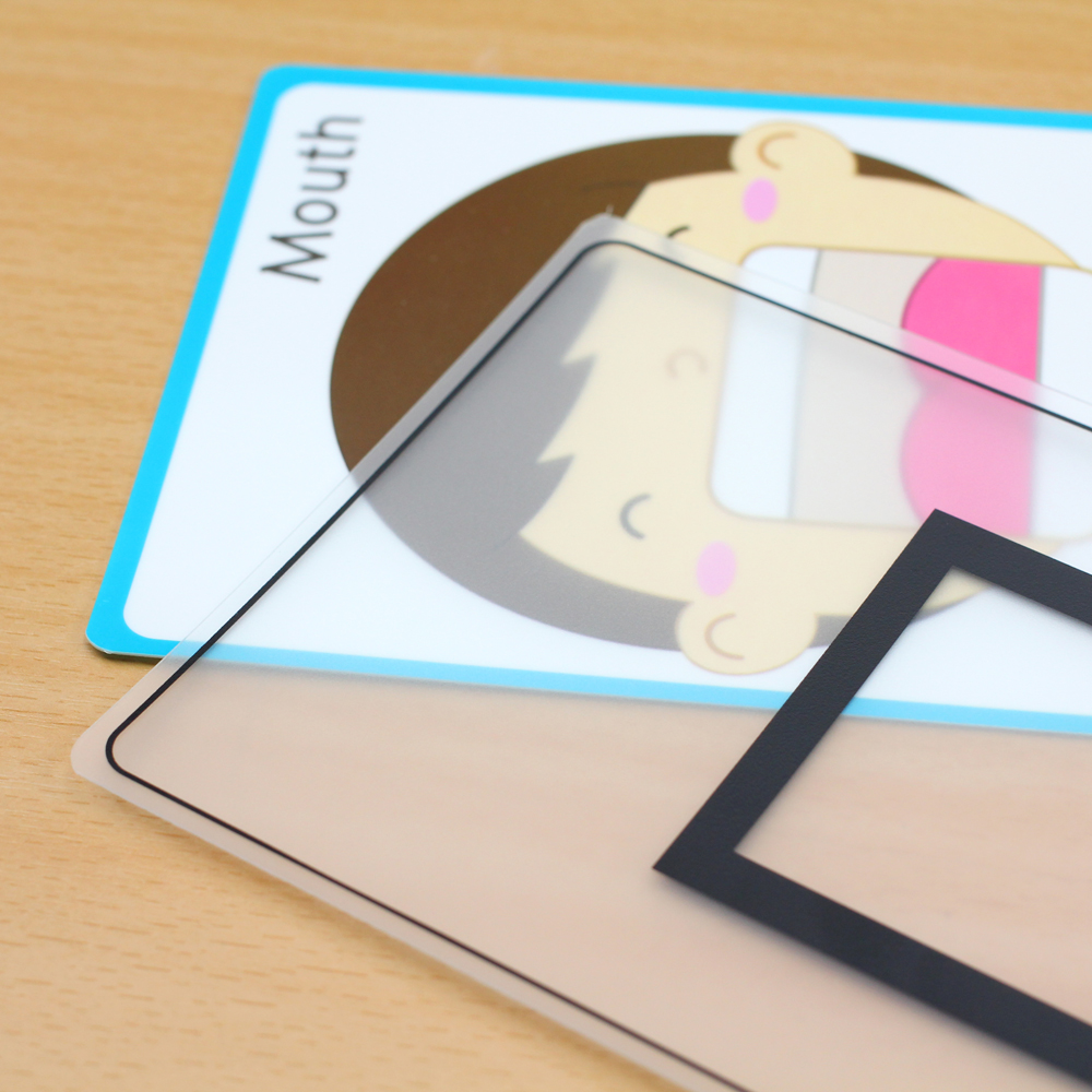 แผ่นเกมจับคู่ บัตรคำ3ภาษา ชุดภาพและอักษรจีน ET-319