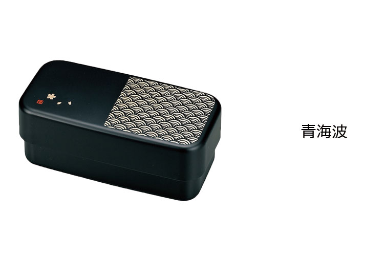 Men's long angle lunchbox - กล่องเบนโตะญี่ปุ่นสี่เหลี่ยมลายญี่ปุ่น 950 ml.