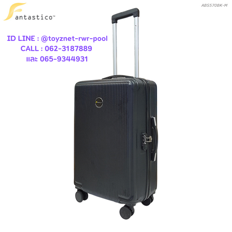 Fantastico Suitcase 24in (61cm) Black no.ABS570BK-M