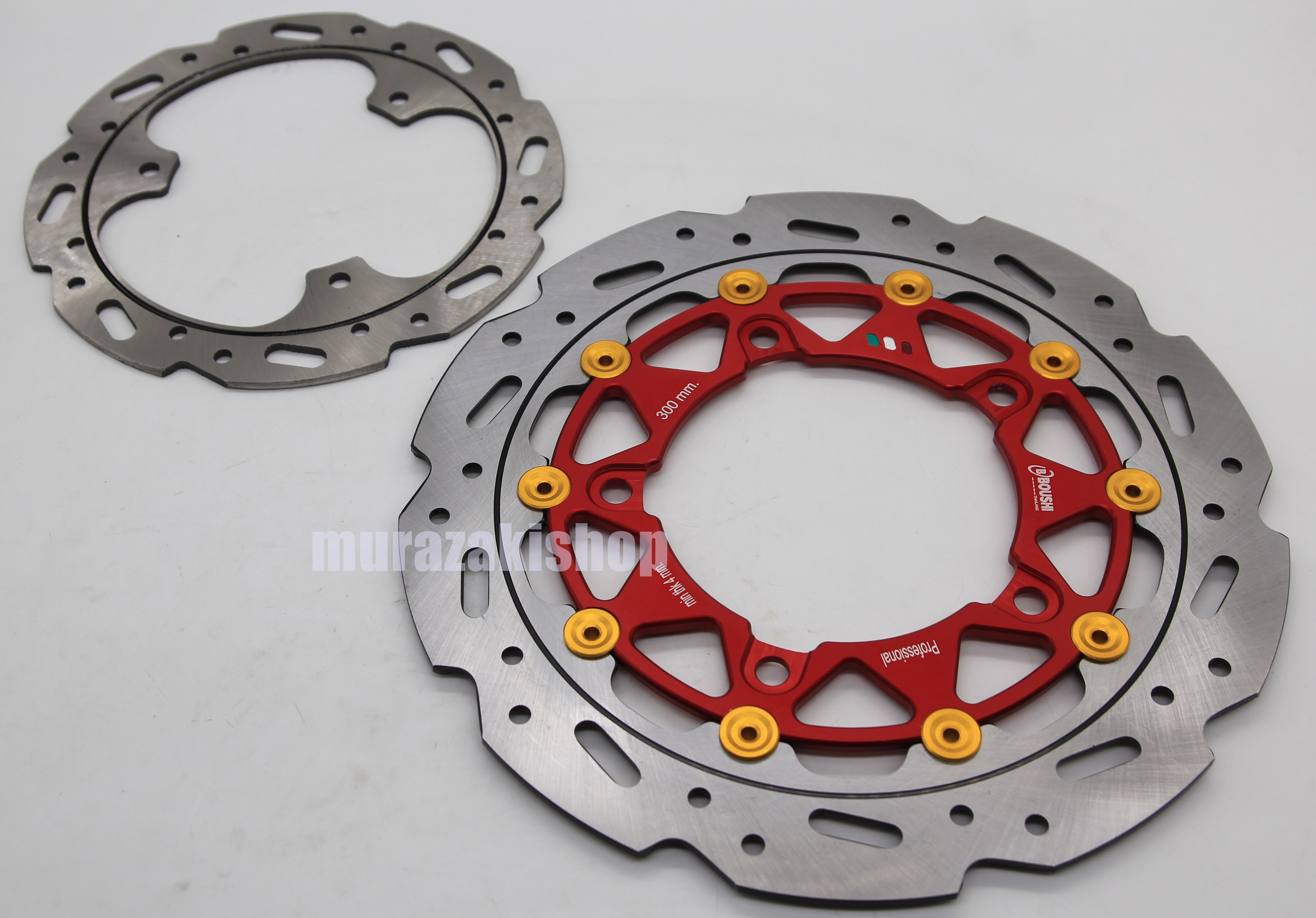 จานหน้าหลัง BOUSHI จานหน้า270MM พร้อมขาใส่ NEW YAMAHA R15 ราคา2500