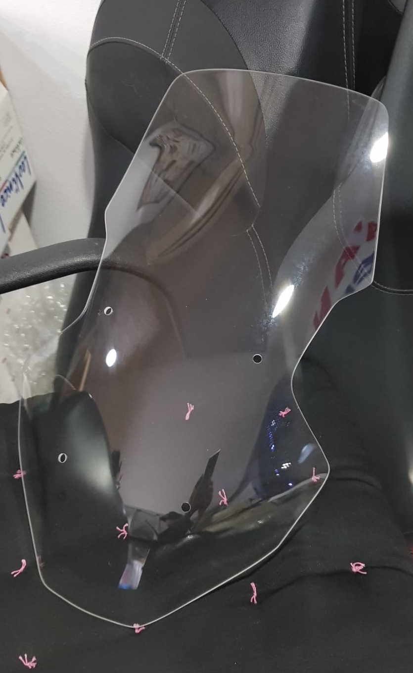 ชิวหน้า Honda ADV 150 ทรงสูง สีดำ สีใส