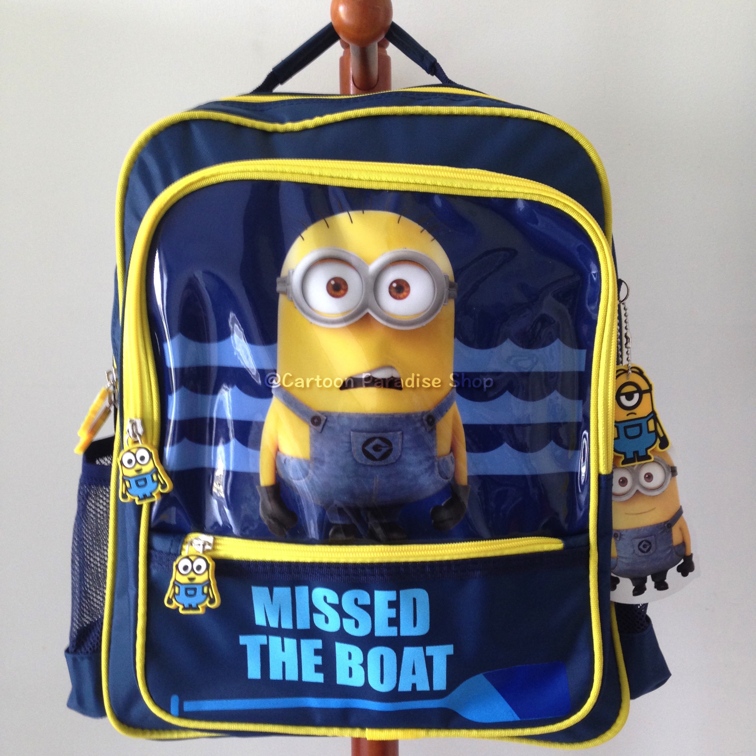 กระเป๋าเป้ 14 นิ้ว เดสพิคเคเบิ้ลมี มินเนี่ยน Despicable Me Minion Missed the Boat Backpack กระเป๋าสะพาย กระเป๋านักเรียน กระเป๋าเด็ก