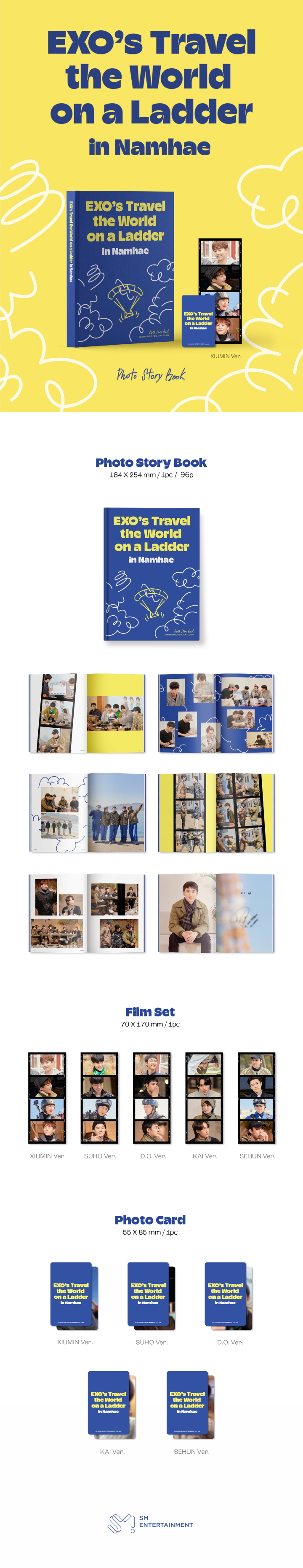 [PRE-ORDER] EXO - Photo Story Book "EXO's Travel The World on a Ladder in Namhae"